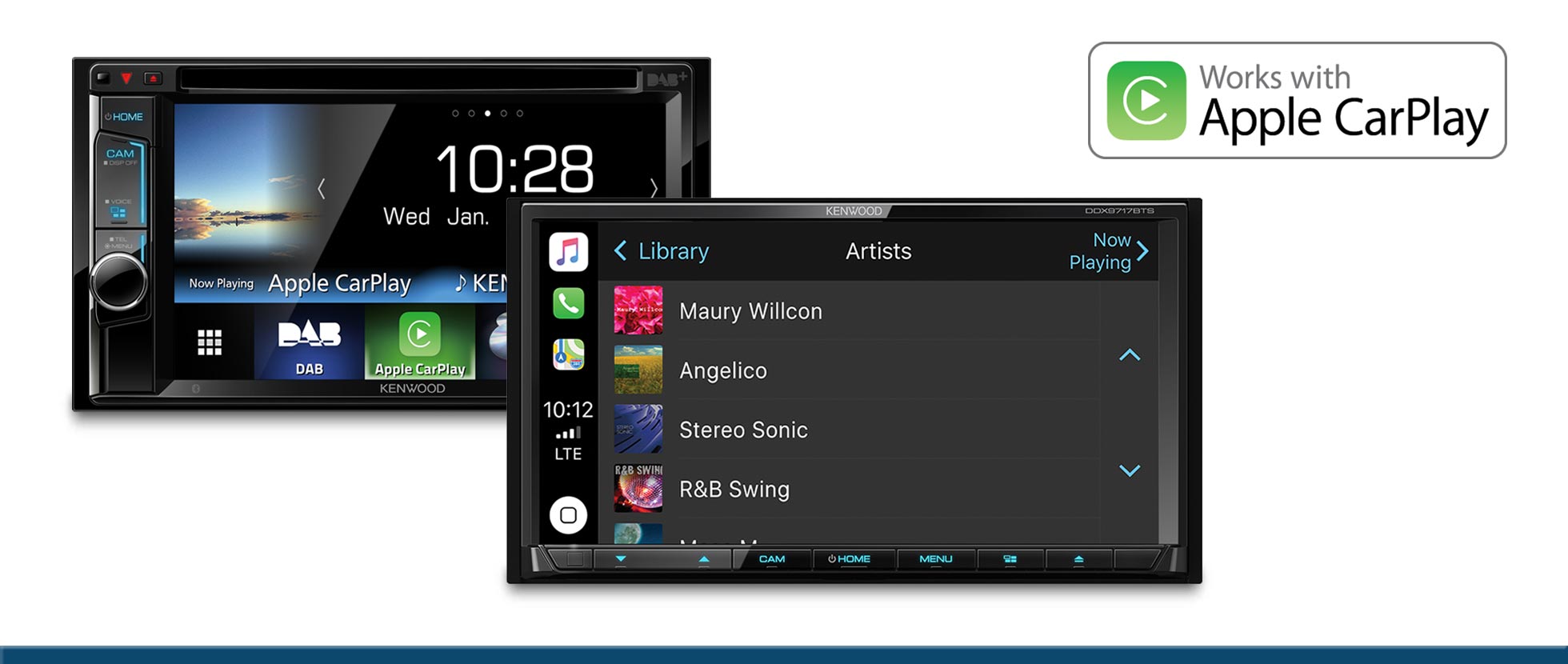 Kenwood DMX7018DABS with Apple CarPlay and Android Auto